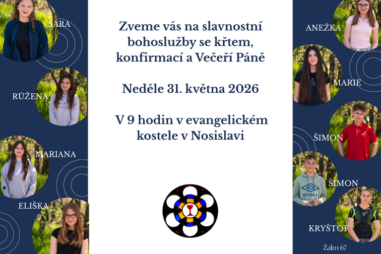 Konfirmace 31. 5. 2026